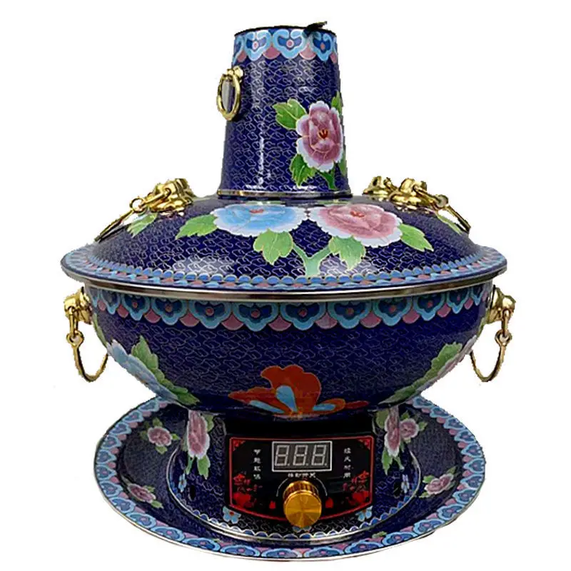 Pure copper extra thick enamel process electric carbon dual-purpose copper hot pot plug-in mandarin duck
Pure copper extra thick enamel process electric carbon dual-purpose copper hot pot plug-in mandarin duck