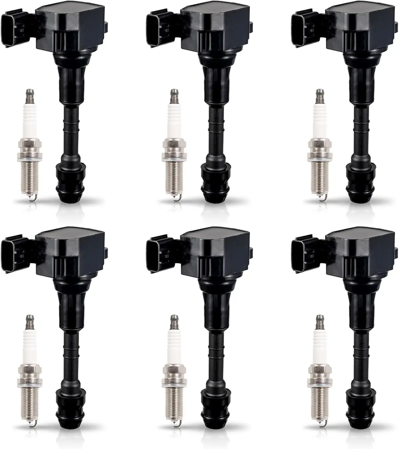 6 Spark Plugs + 6 Ignition Coils for Nissan Infiniti 3.5L 4.0L V6 Replace C1406 UF349
6 Spark Plugs + 6 Ignition Coils for Nissan Infiniti 3.5L 4.0L V6 Replace C1406 UF349