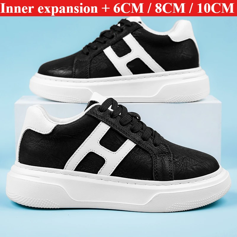 MenBlackWhiteLogoHiddenHeightIncreasingSneakers6/8/10CMInvisibleElevatorThickWhitePlatform Vintage Leather Casual Skate Trainers
MenBlackWhiteLogoHiddenHeightIncreasingSneakers6/8/10CMInvisibleElevatorThickWhitePlatform Vintage Leather Casual Skate Trainers
