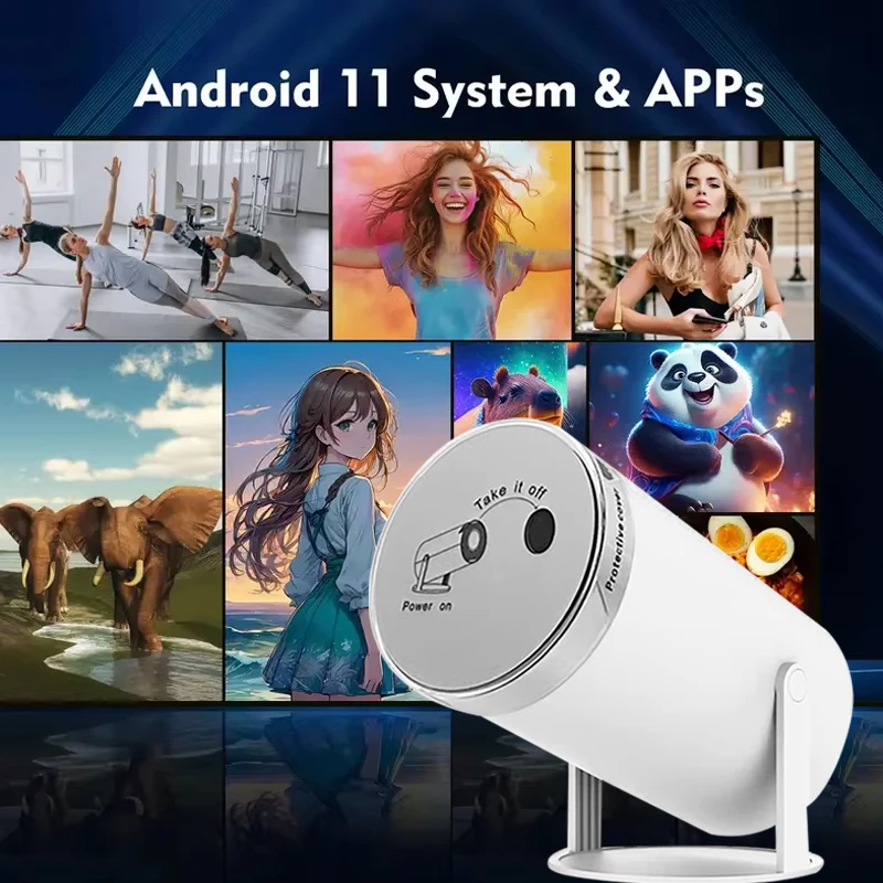 Android 11 Projector Native 720P 130" Portable Home Theater with Auto Keystone Correction Built-in App Store Speakers
Android 11 Projector Native 720P 130" Portable Home Theater with Auto Keystone Correction Built-in App Store Speakers