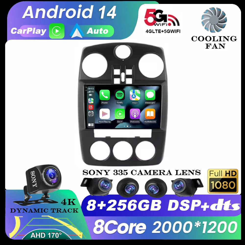 Android 14 Car Radio For Chrysler PT Cruiser 2000 - 2010 Multimedia Stereo Player GPS Navigation Head Unit Wireless Auto Carplay
Android 14 Car Radio For Chrysler PT Cruiser 2000 - 2010 Multimedia Stereo Player GPS Navigation Head Unit Wireless Auto Carplay