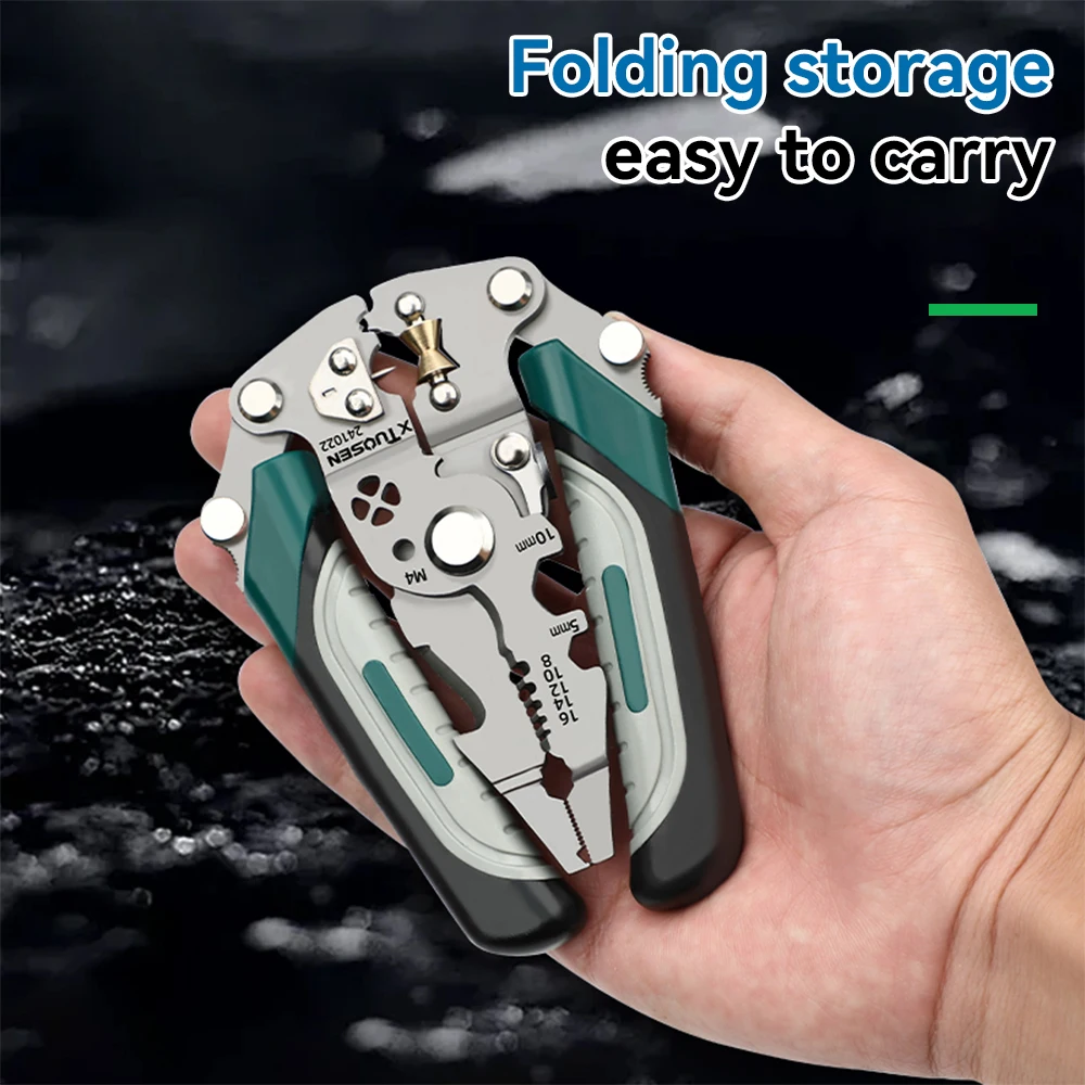 1 шт. функциональные плоскогубцы для зачистки проводов, складной резак, гаечный ключ, набор инструментов для разделения линий, 205 мм, легкий ручной инструмент
1 шт. функциональные плоскогубцы для зачистки проводов, складной резак, гаечный ключ, набор инструментов для разделения линий, 205 мм, легкий ручной инструмент