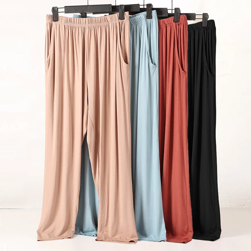 Women Trousers Sleep Pants Spring Autumn Casual Comfortable Elastic Waist Home Bottoms 3XL-7XL Loose Size Sleepwear Pants
Women Trousers Sleep Pants Spring Autumn Casual Comfortable Elastic Waist Home Bottoms 3XL-7XL Loose Size Sleepwear Pants