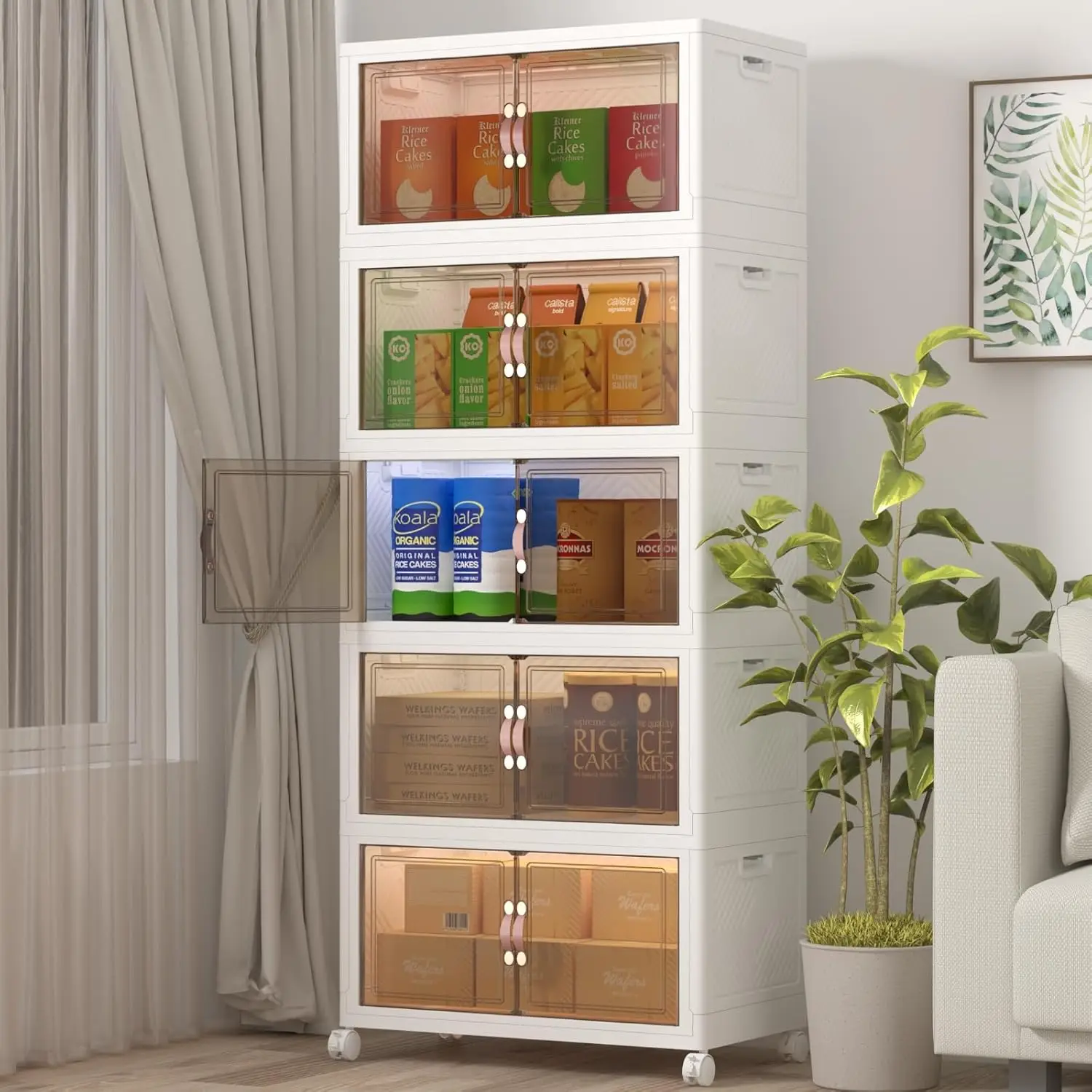 Extra Large Stackable Storage Bins with Lids & Wheels, 600QT-120QT/30GAL*5Pack Foldable Collapsible Closet Organizers Storage Ca
Extra Large Stackable Storage Bins with Lids & Wheels, 600QT-120QT/30GAL*5Pack Foldable Collapsible Closet Organizers Storage Ca