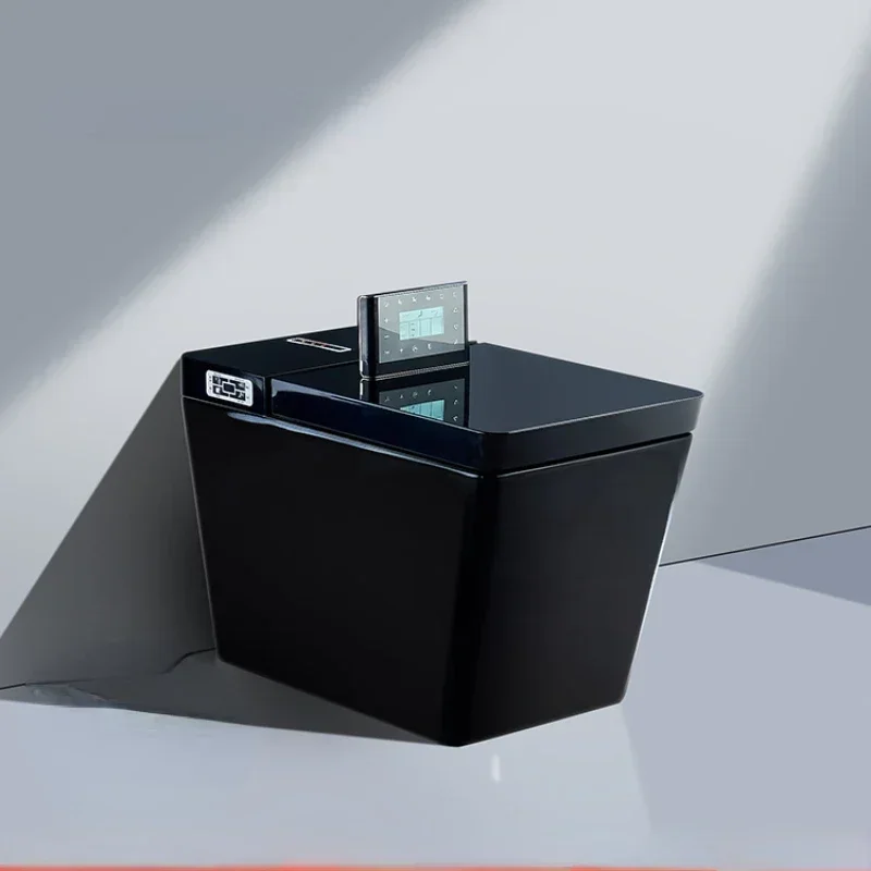 Квадратный умный унитаз Square Diamond Black Интегрированный автоматический брызгозащищенный пенопластовый унитаз
Квадратный умный унитаз Square Diamond Black Интегрированный автоматический брызгозащищенный пенопластовый унитаз