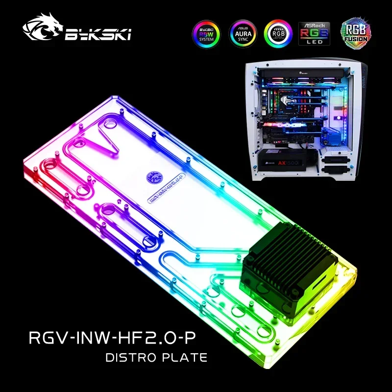 Bykski RGV-INW-HF2.0-P, разделительная паштет для корпуса IN WIN H-Frame2.0, комплект контура резервуара для платы водяного охлаждения ПК 12 В/5 В
Bykski RGV-INW-HF2.0-P, разделительная паштет для корпуса IN WIN H-Frame2.0, комплект контура резервуара для платы водяного охлаждения ПК 12 В/5 В
