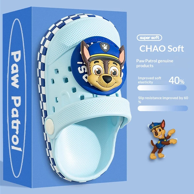 Paw Patrol Chase Clogs | Blue Checkered Edge + Emoji Decor | Lightweight EVA Sandals | Cute Toddler Shoes for Boys Daily
Paw Patrol Chase Clogs | Blue Checkered Edge + Emoji Decor | Lightweight EVA Sandals | Cute Toddler Shoes for Boys Daily
