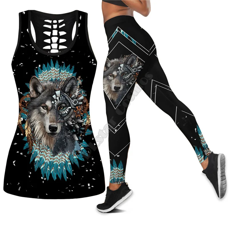 Native Wolf 3D Printed Tank Top+Legging Combo Outfit Yoga Fitness Soft Legging Summer Women For Girl
Native Wolf 3D Printed Tank Top+Legging Combo Outfit Yoga Fitness Soft Legging Summer Women For Girl