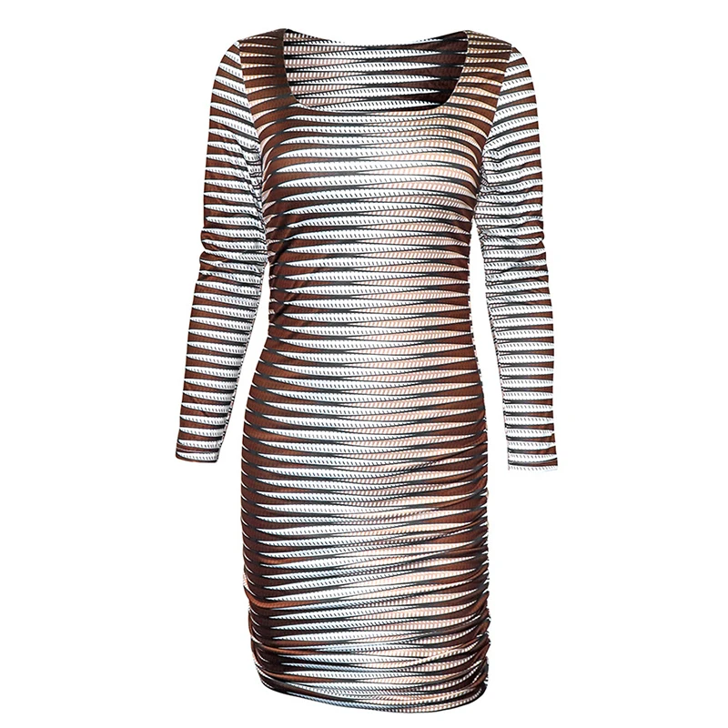 20222 Autumn Sexy Slim Midi Dresses Bodycon Elegant Evening Club Party Birthday Brown Long Sleeve Square Collar Striped Dress
20222 Autumn Sexy Slim Midi Dresses Bodycon Elegant Evening Club Party Birthday Brown Long Sleeve Square Collar Striped Dress