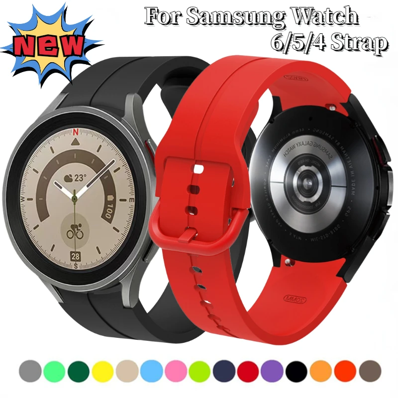 Silicone Strap for Samsung Galaxy Watch 7/6/5/4 44mm 40mm Sport Bracelet Correa Galaxy Watch 6 4 Classic 46mm 47mm 5 Pro 45mm
Silicone Strap for Samsung Galaxy Watch 7/6/5/4 44mm 40mm Sport Bracelet Correa Galaxy Watch 6 4 Classic 46mm 47mm 5 Pro 45mm