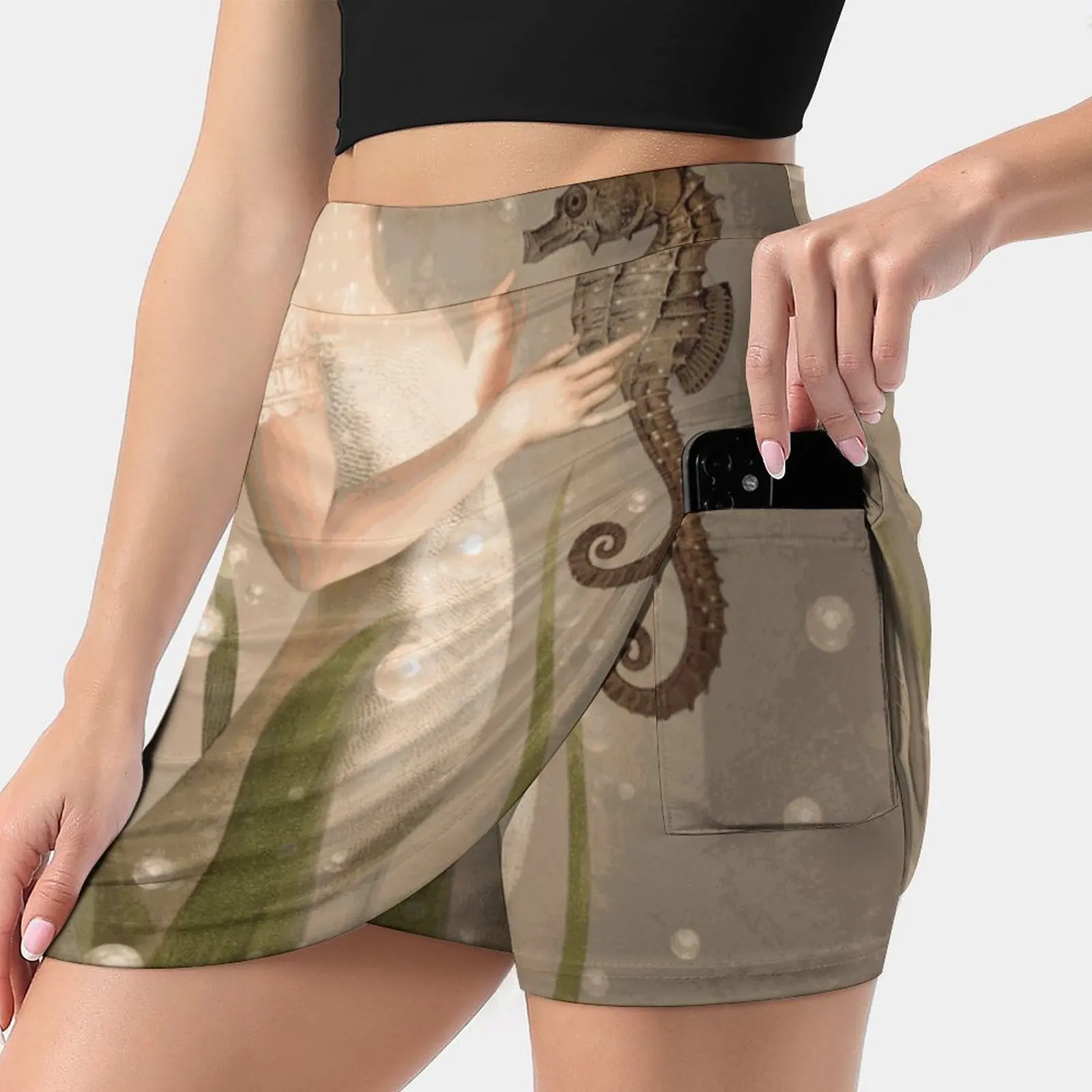In The Sea Trending Fashion Skirt Summer Printed Women Sport Skirts Double-Layer Athletic Mermaid Underwater Seahorse Friends
In The Sea Trending Fashion Skirt Summer Printed Women Sport Skirts Double-Layer Athletic Mermaid Underwater Seahorse Friends