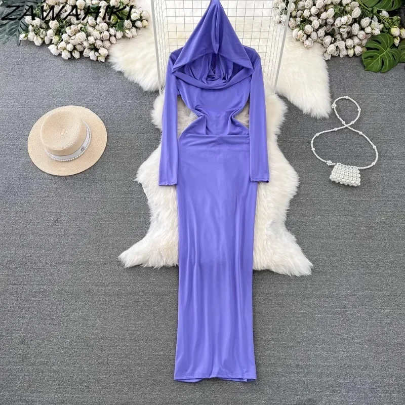 Sexy Hoodie Dress for Women Solid Color Slim Waist Vestidos Temperament Korean Femme Robe Elegant Casual Bottom Dresses Female
Sexy Hoodie Dress for Women Solid Color Slim Waist Vestidos Temperament Korean Femme Robe Elegant Casual Bottom Dresses Female