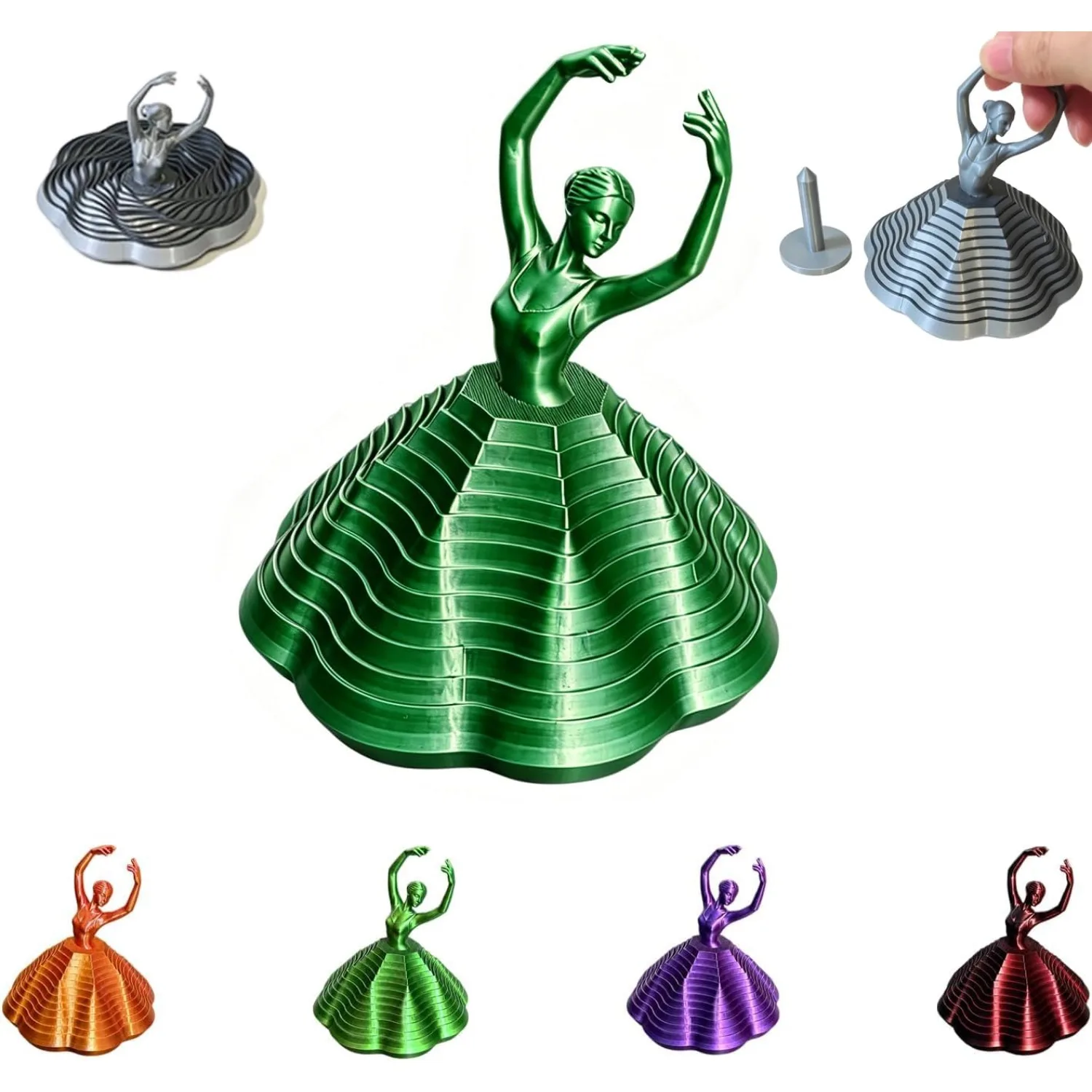 Spinning Ballerina Fidget Ornament Ballet Fidget Spinner Color Changing Expanded Sensory Ballet Fidget Star Gift and Office Desk
Spinning Ballerina Fidget Ornament Ballet Fidget Spinner Color Changing Expanded Sensory Ballet Fidget Star Gift and Office Desk