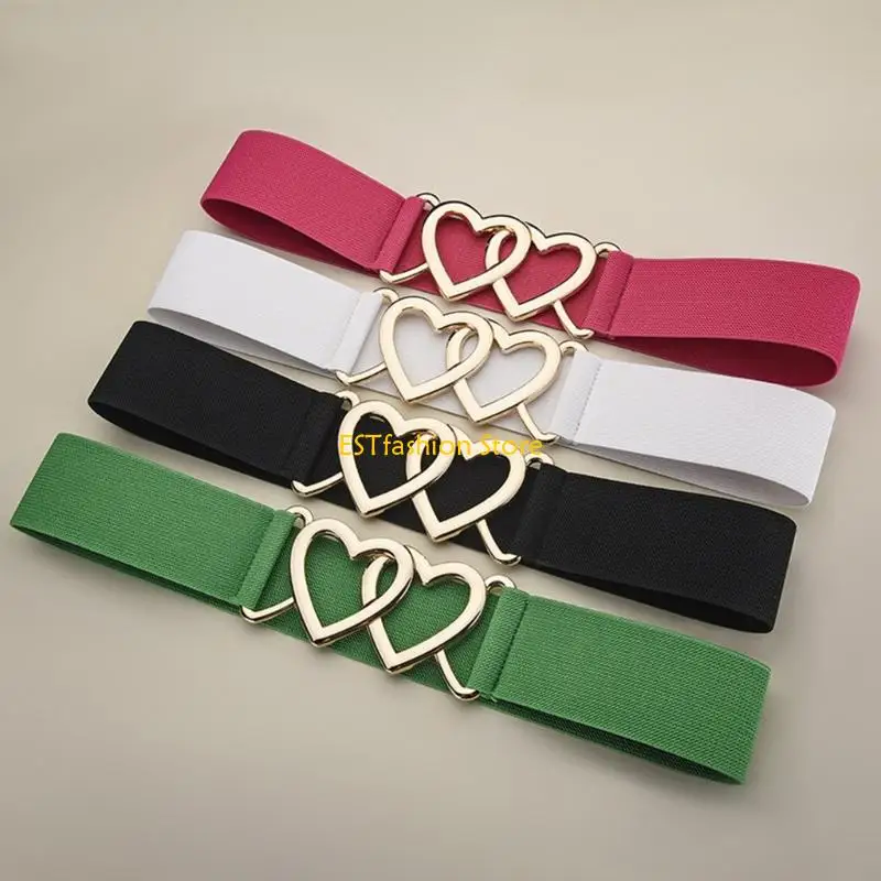 Y5GC Регулируемый эластичный поясной ремень с двойным сердечком, поясной ремень, поясной ремень
Y5GC Регулируемый эластичный поясной ремень с двойным сердечком, поясной ремень, поясной ремень