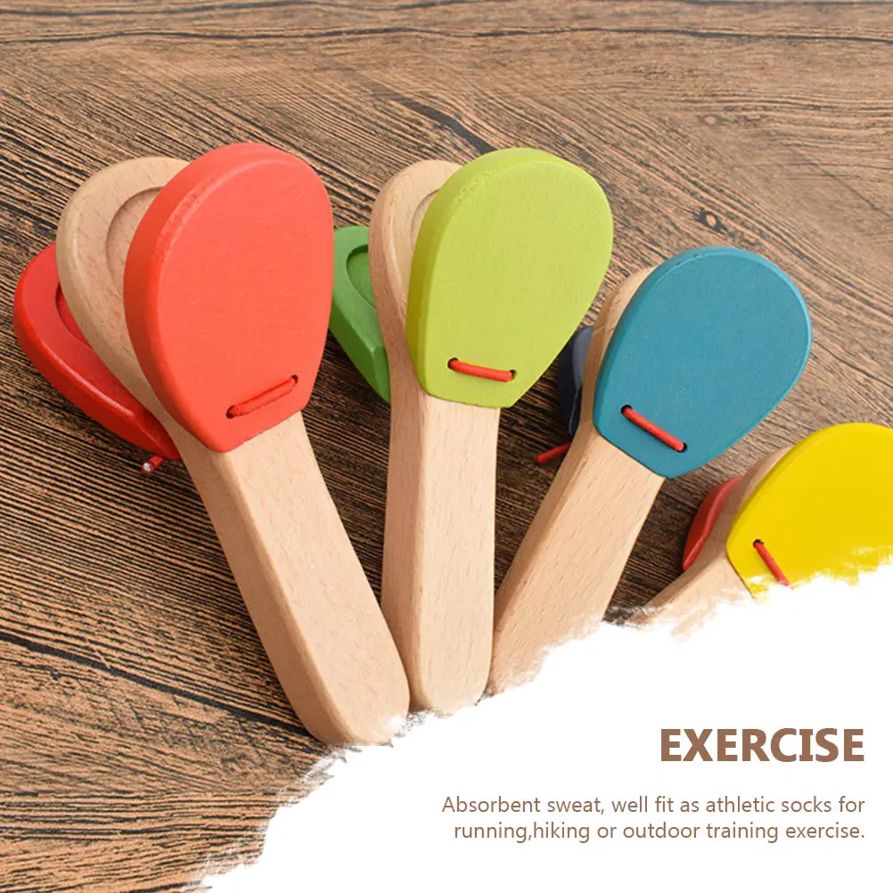4 Pcs Creative Castanets Early Education Wood Instruments Kids Percussion Toys Music Gifts Safe Sound
4 Pcs Creative Castanets Early Education Wood Instruments Kids Percussion Toys Music Gifts Safe Sound