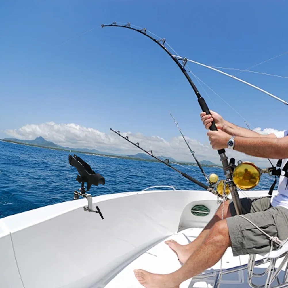 Fishing Boat Rods Holder 360 Degree Adjustable Fishing Rod Rack with Large Clamp Opening Pole Stand Rack for Fishing Boat Kayak
Fishing Boat Rods Holder 360 Degree Adjustable Fishing Rod Rack with Large Clamp Opening Pole Stand Rack for Fishing Boat Kayak