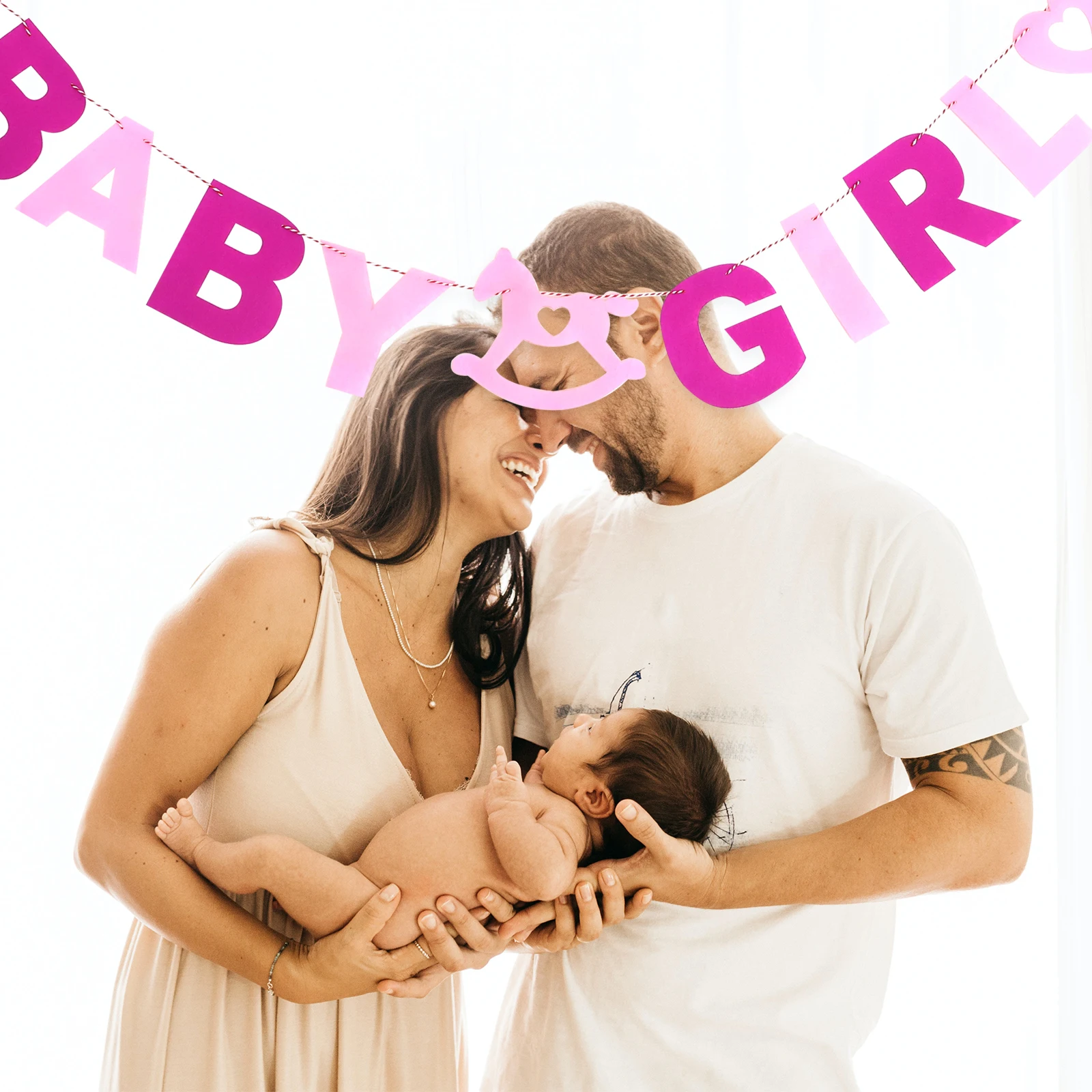 Baby Girl Garland Pink Purple Felt Bunting Baptism Party Decorations 2.8m Banner for Shower Birthday Party 
Baby Girl Garland Pink Purple Felt Bunting Baptism Party Decorations 2.8m Banner for Shower Birthday Party