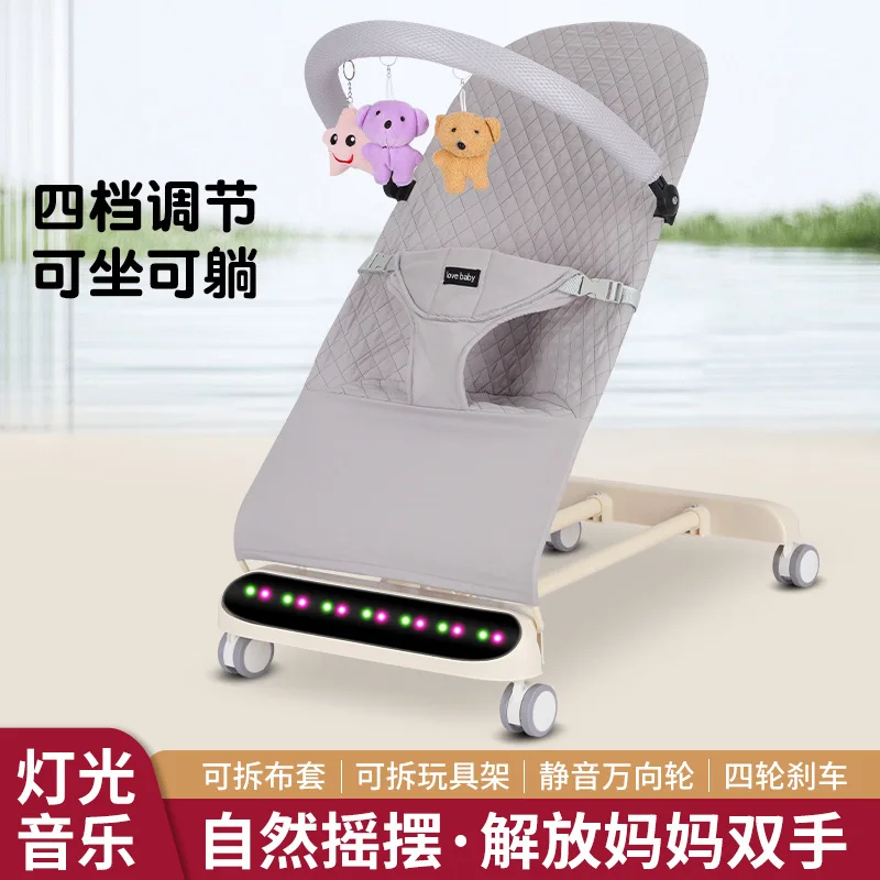 Baby Rocking Chair Baby Soothing Chair Soothing Tool for Children Rocking That Can Lie Down or Sleep Baby Rocking Chair
Baby Rocking Chair Baby Soothing Chair Soothing Tool for Children Rocking That Can Lie Down or Sleep Baby Rocking Chair