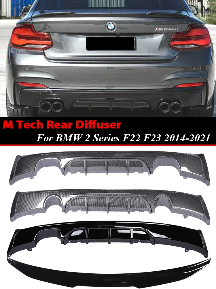 Carbon Rear Bumper Diffuser Lip Gloss Black M Tech MP Body Kit Diffusor Spoiler Auto Parts For BMW 2 Series F22 F23 2014-2020
Carbon Rear Bumper Diffuser Lip Gloss Black M Tech MP Body Kit Diffusor Spoiler Auto Parts For BMW 2 Series F22 F23 2014-2020