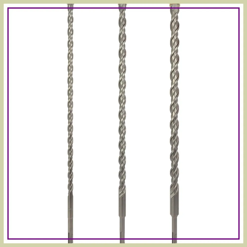 3-Piece 18" SDS Plus Carbide Tipped Rotary Hammer Drill Bit Set, 1/2", 5/8", 3/4" x 18" for Concrete, Brick, Stone
3-Piece 18" SDS Plus Carbide Tipped Rotary Hammer Drill Bit Set, 1/2", 5/8", 3/4" x 18" for Concrete, Brick, Stone