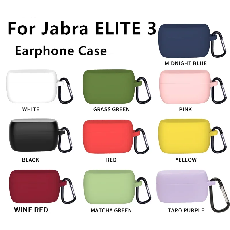 Skin Shell Silicone Protective Cover For Jabra ELITE 3 Case Charging Box Bags Earphone Accessories With Carabiner For ELITE3
Skin Shell Silicone Protective Cover For Jabra ELITE 3 Case Charging Box Bags Earphone Accessories With Carabiner For ELITE3