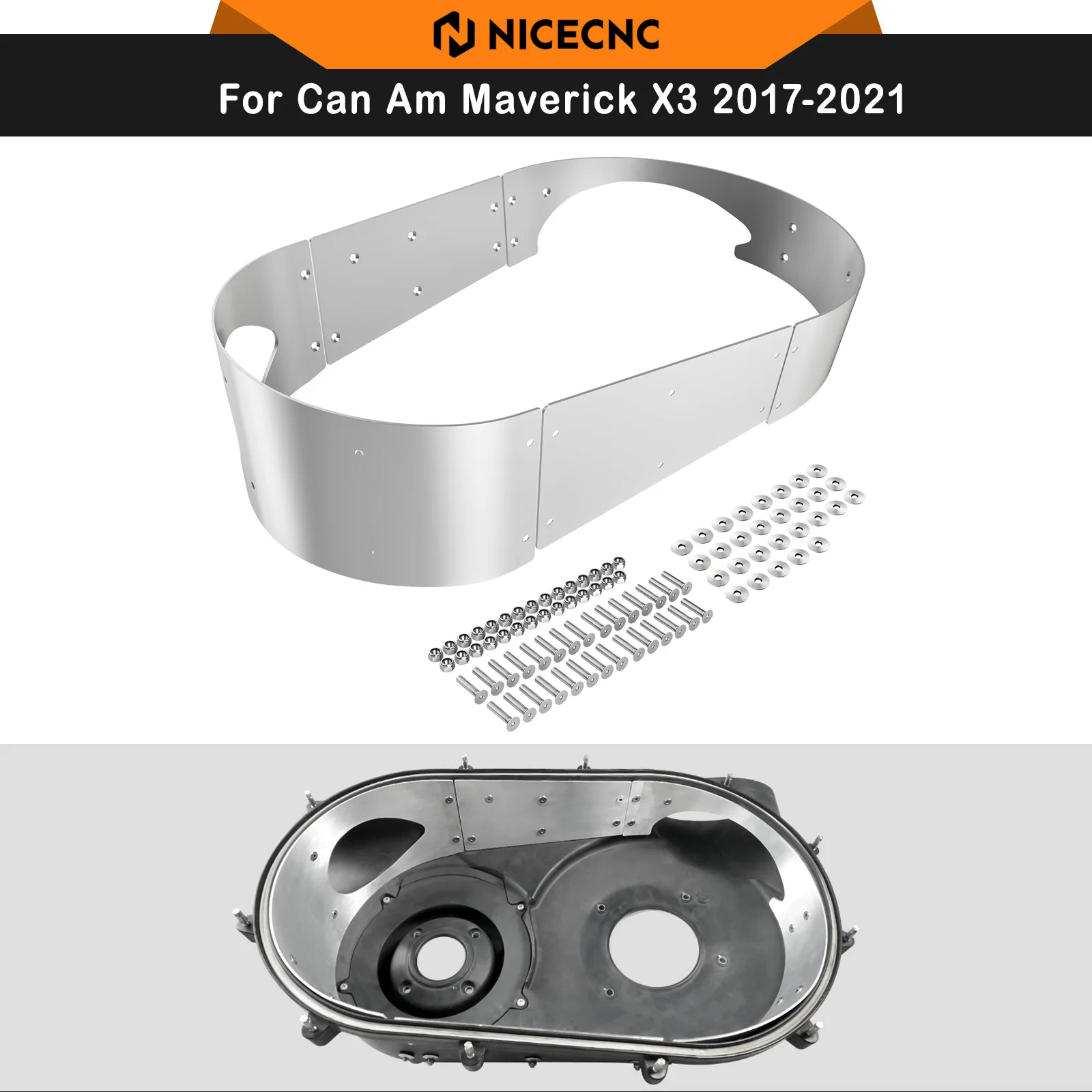 NICECNC for Can Am Maverick X3 UTV Belt Clutch Cover Guard for Can-Am X3 2017-2021 R RR Max Turbo Aluminum Parts #420212605
NICECNC for Can Am Maverick X3 UTV Belt Clutch Cover Guard for Can-Am X3 2017-2021 R RR Max Turbo Aluminum Parts #420212605