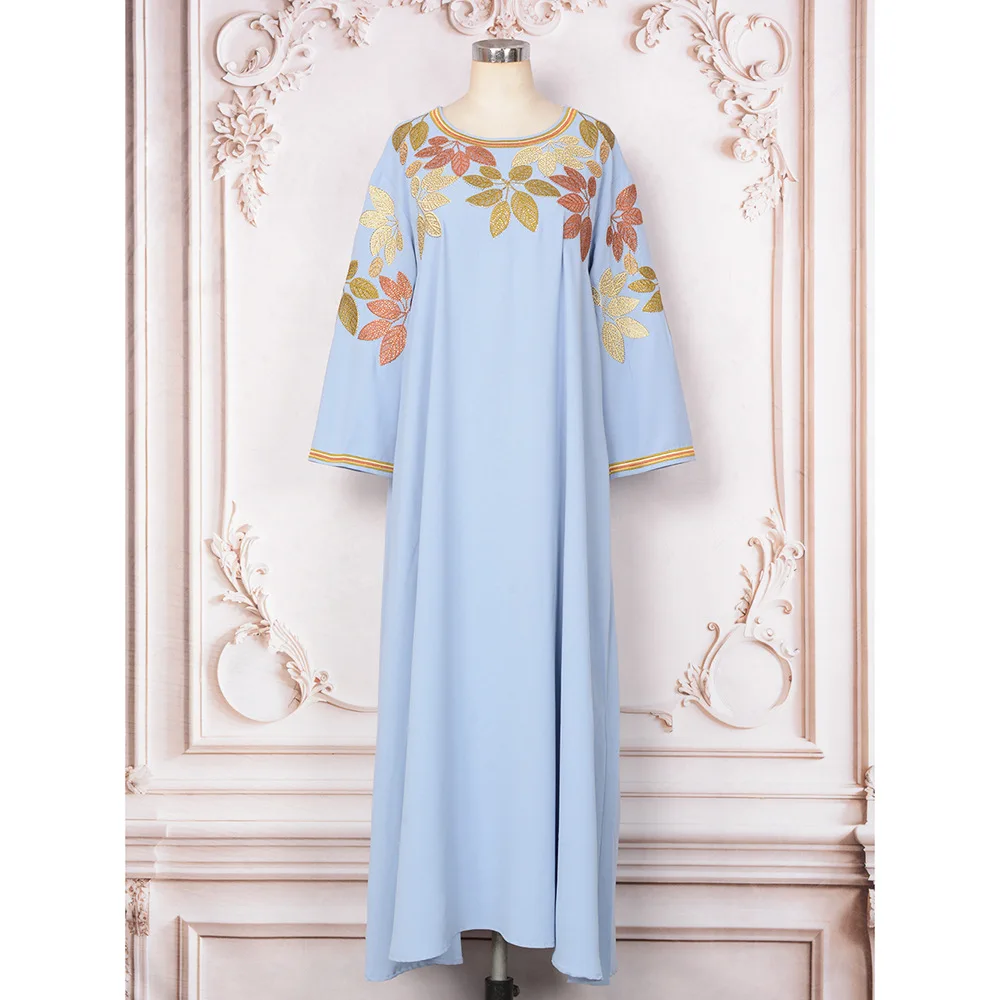 Middle Eastern Ethnic Style Muslim Abaya: New Autumn Embroidered Rhinestone Long-Sleeve Dress Gown for Arab Dubai Ladies
Middle Eastern Ethnic Style Muslim Abaya: New Autumn Embroidered Rhinestone Long-Sleeve Dress Gown for Arab Dubai Ladies