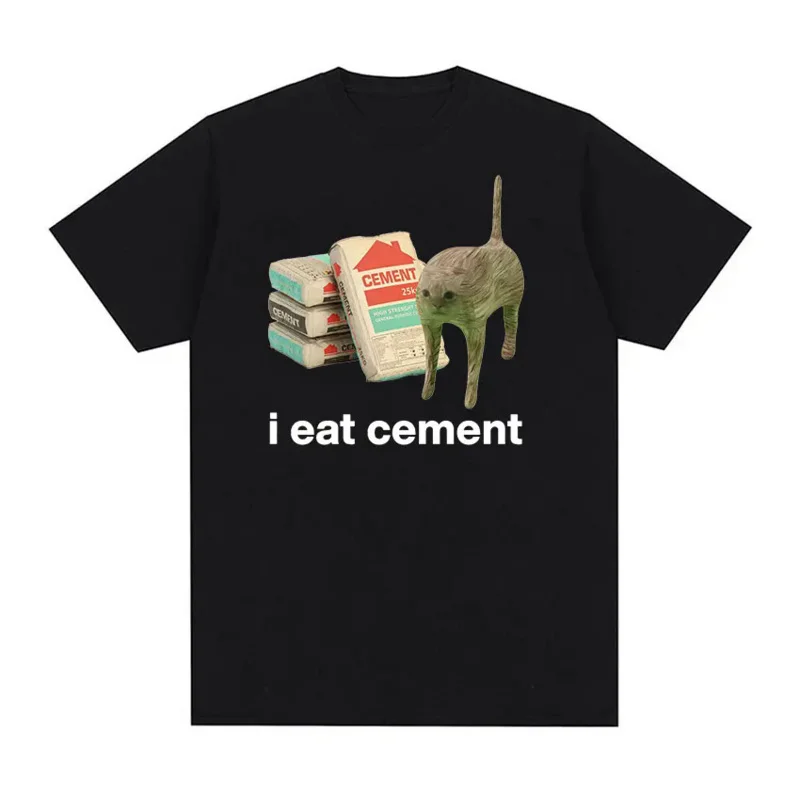 Забавная футболка с надписью I Eat цемента и котом с забавным мемом, мужские Модные повседневные футболки с коротким рукавом, топы, унисекс футболка большого размера из 100% хлопка
Забавная футболка с надписью I Eat цемента и котом с забавным мемом, мужские Модные повседневные футболки с коротким рукавом, топы, унисекс футболка большого размера из 100% хлопка