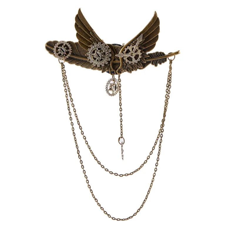 Steampunk Gear Mechanical Gear Wings Feather Brooch for Women Lapel Pins Unique Fashion Jewelry Cosplay Costume Party Gifts
Steampunk Gear Mechanical Gear Wings Feather Brooch for Women Lapel Pins Unique Fashion Jewelry Cosplay Costume Party Gifts
