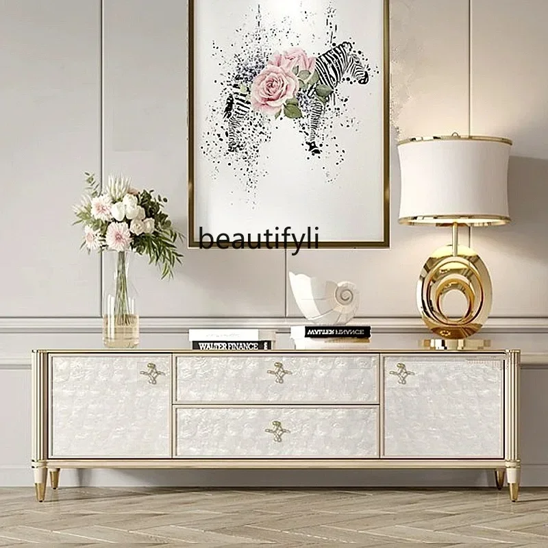 Modern simple shell TV cabinet American small apartment, bedroom living room solid wood floor cabinetAA
Modern simple shell TV cabinet American small apartment, bedroom living room solid wood floor cabinetAA