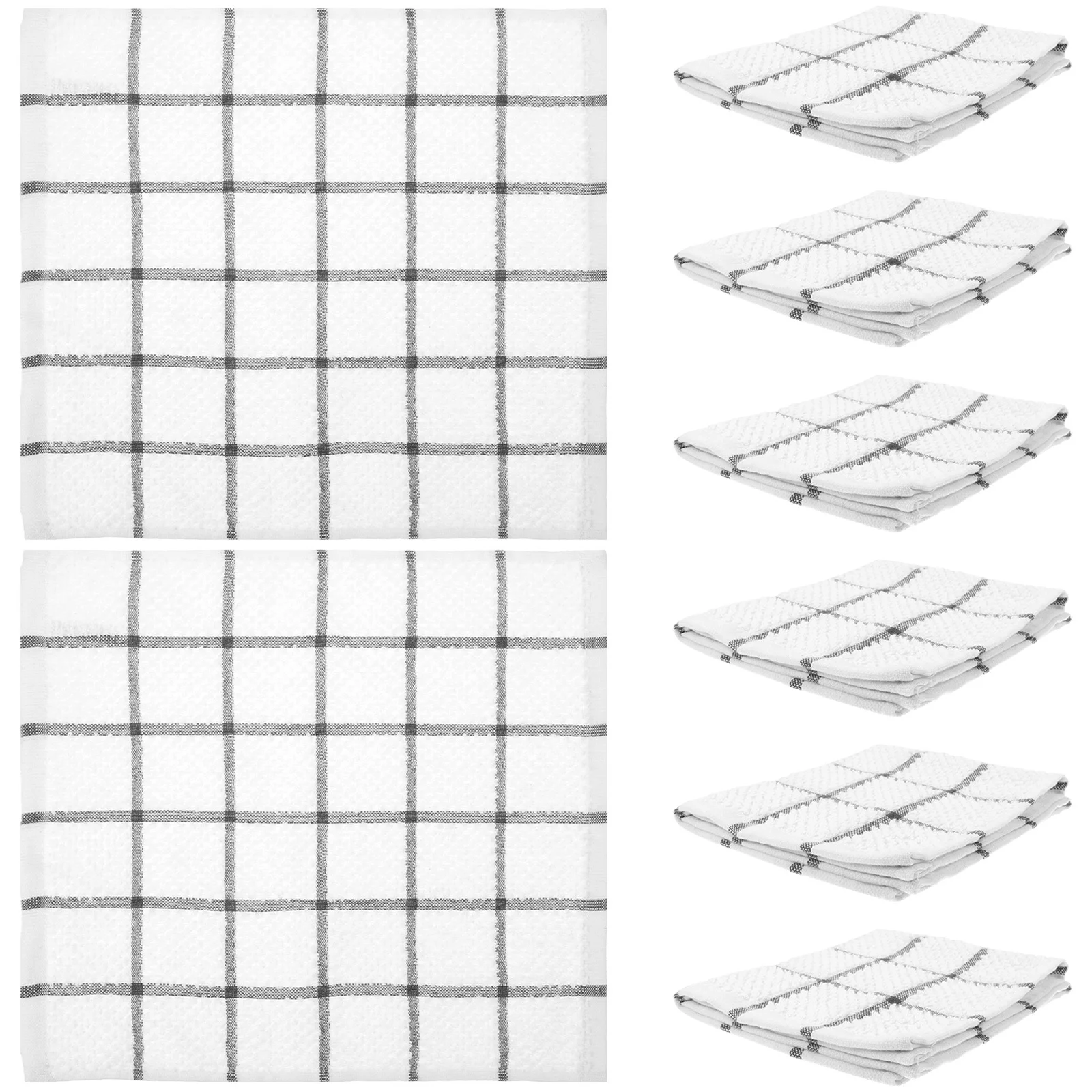 8Pcs Soft Absorbent Dish Towels Cotton Yarn Kitchen Dishcloths for Daily Cleaning Tasks Reusable Washing Towels for Home Use
8Pcs Soft Absorbent Dish Towels Cotton Yarn Kitchen Dishcloths for Daily Cleaning Tasks Reusable Washing Towels for Home Use