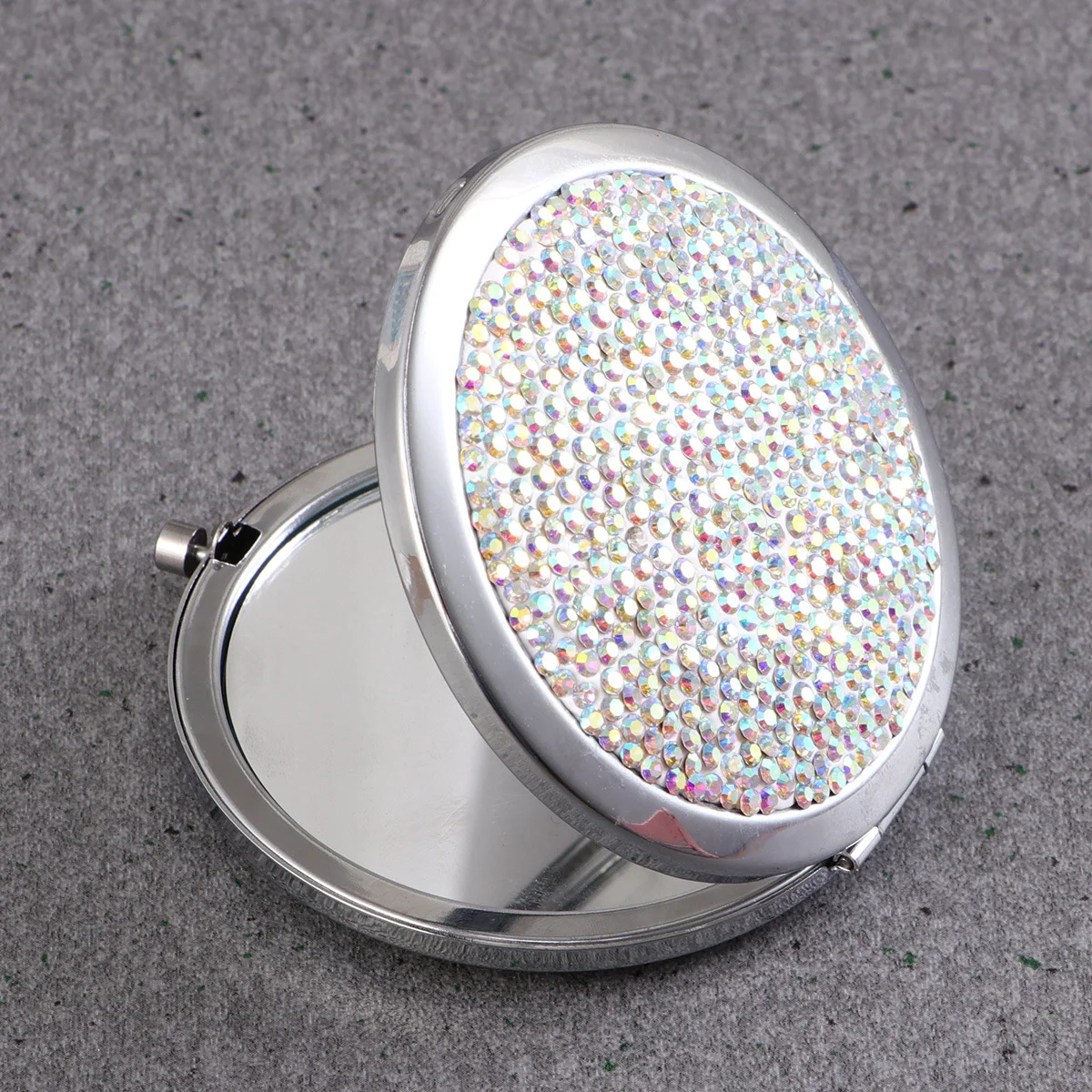 Creative Folding Double-Sided Mirror Portable Rhinestone Design for Girls Women Ladies Colorful White Compact Makeup
Creative Folding Double-Sided Mirror Portable Rhinestone Design for Girls Women Ladies Colorful White Compact Makeup