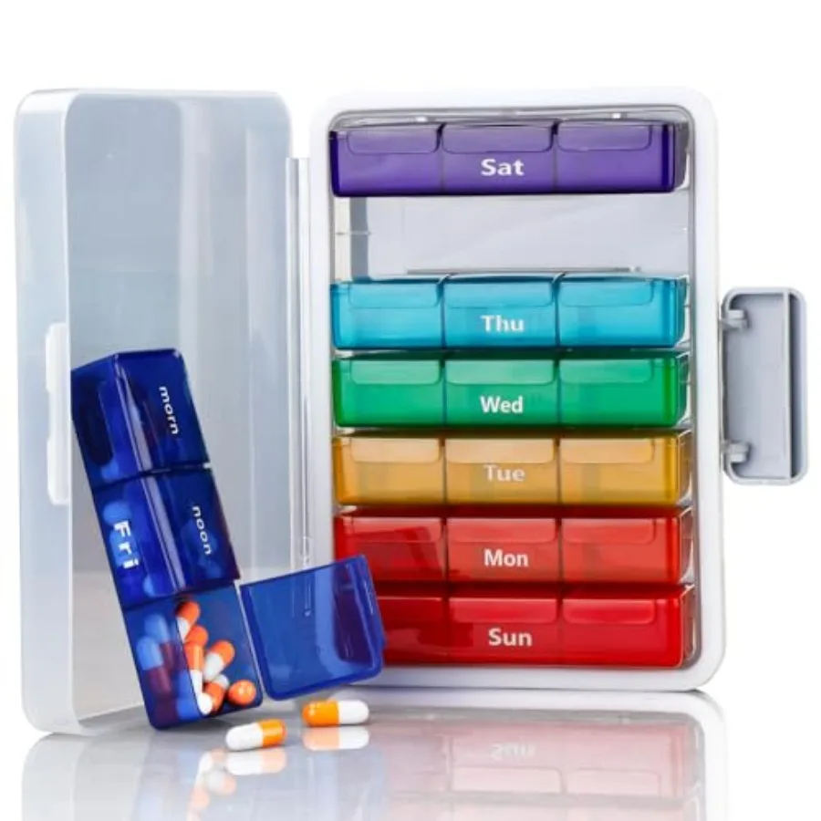 Weekly Pill Organizer 3 Times a Day, Pill s 7 Day, Medicine Pill Organizer by Time, Daily Pill AM/PM/Nig, Travel Pill Medicat,
Weekly Pill Organizer 3 Times a Day, Pill s 7 Day, Medicine Pill Organizer by Time, Daily Pill AM/PM/Nig, Travel Pill Medicat,