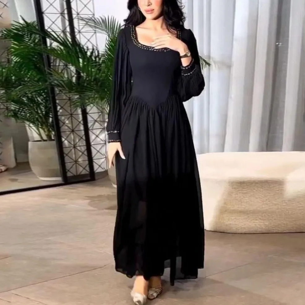 Muslim Fashion Abaya African Maxi Dresses For Women Autumn Evening Party Long Dress Africa Clothing Elegant Kaftan Muslim Dress
Muslim Fashion Abaya African Maxi Dresses For Women Autumn Evening Party Long Dress Africa Clothing Elegant Kaftan Muslim Dress