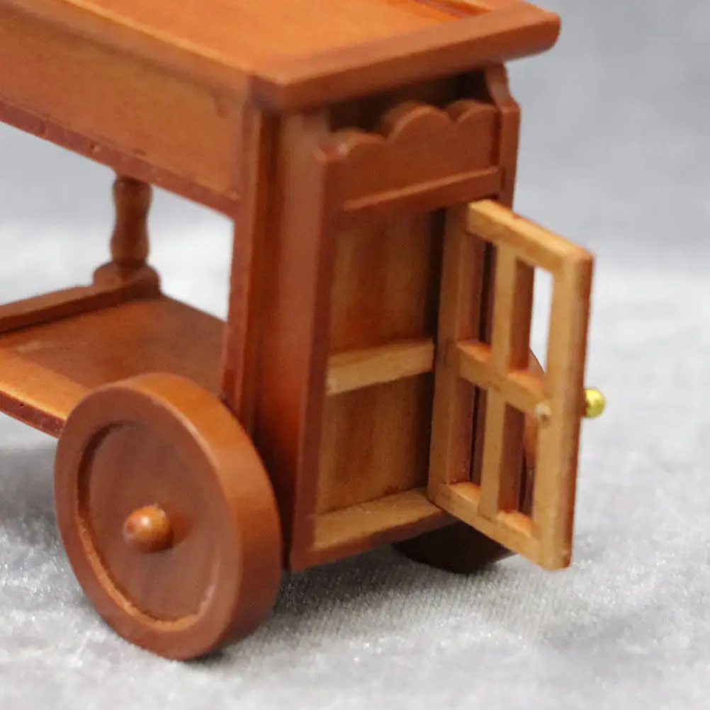 Wooden Miniature Drink Trolley Stylish Mini House Furniture Accessories Bedroom Decor Small Furniture Adornments
Wooden Miniature Drink Trolley Stylish Mini House Furniture Accessories Bedroom Decor Small Furniture Adornments