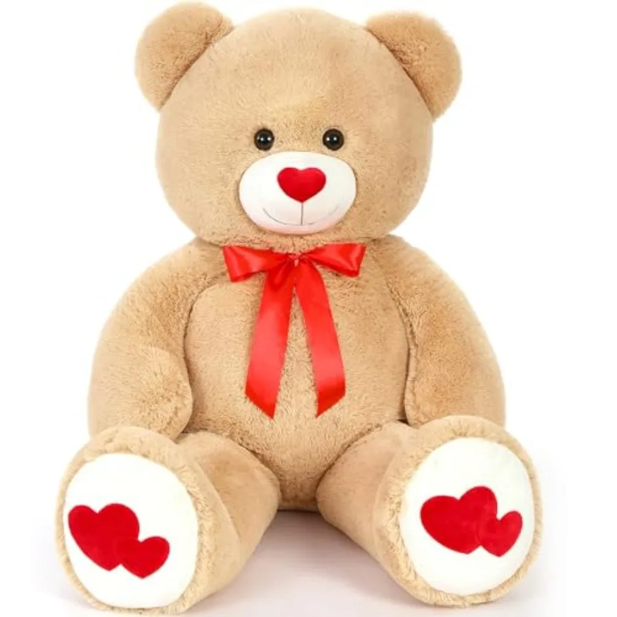 MaoGoLan Big Teddy Bear Plush 47 Giant Brown Stuffed Animal with Heart Footprints and Heart Nose - 4ft Large Valentine's Teddy
MaoGoLan Big Teddy Bear Plush 47 Giant Brown Stuffed Animal with Heart Footprints and Heart Nose - 4ft Large Valentine's Teddy