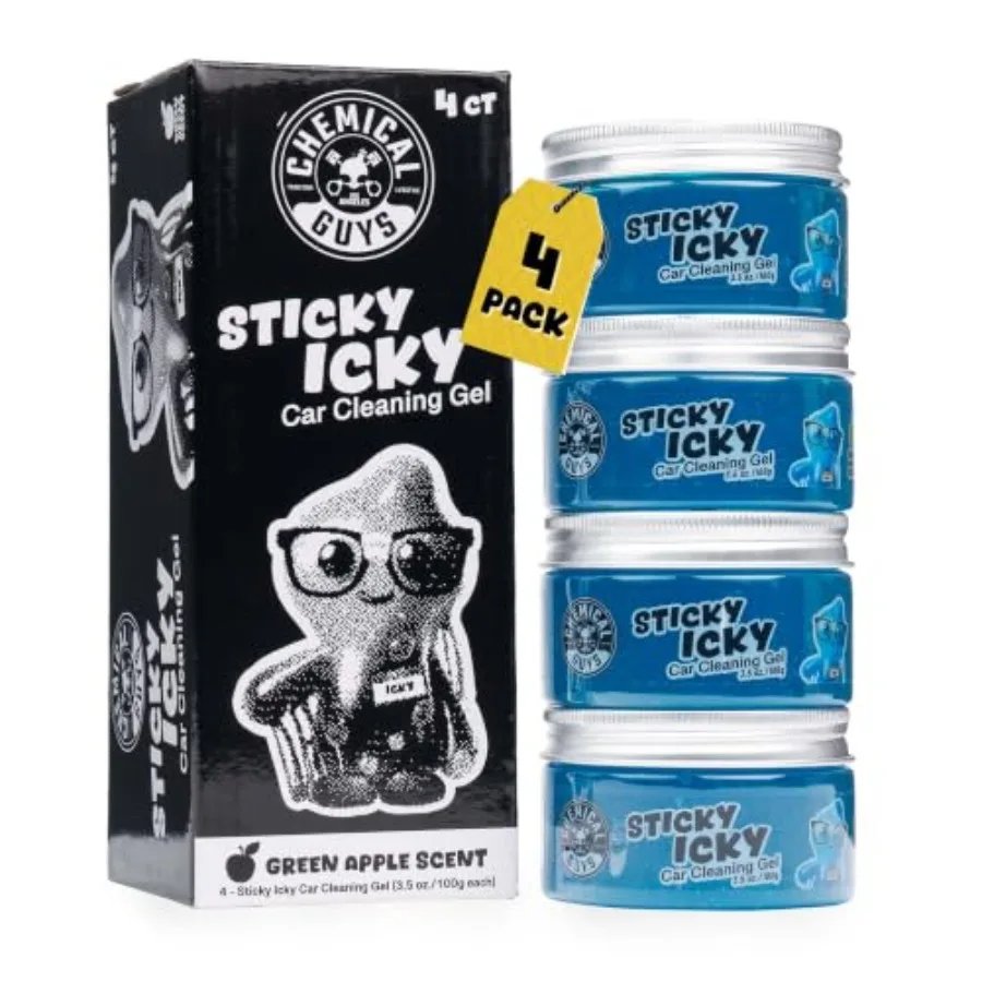 Sticky Icky Car Cleaning Gel, Green Apple, Interior Car Cleaner, Reusable Automotive Crevice and Interior Dust Cleaner for Air
Sticky Icky Car Cleaning Gel, Green Apple, Interior Car Cleaner, Reusable Automotive Crevice and Interior Dust Cleaner for Air
