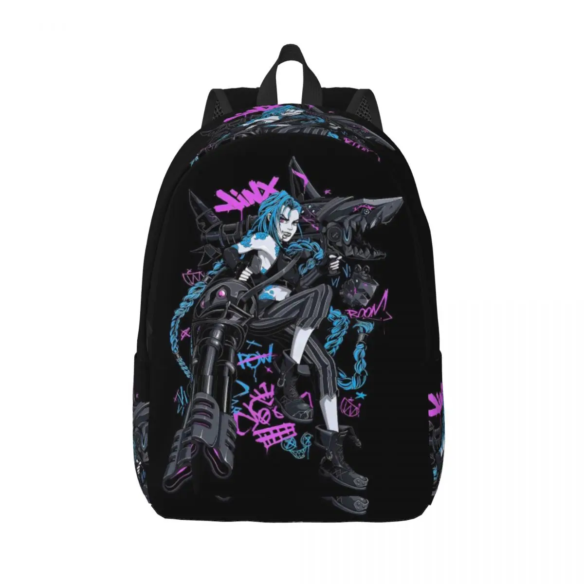 Jinx Anime Backpack for Men Women Cool Student Hiking Travel Daypack Arcane Game College Shoulder Bag Gift 
Jinx Anime Backpack for Men Women Cool Student Hiking Travel Daypack Arcane Game College Shoulder Bag Gift
