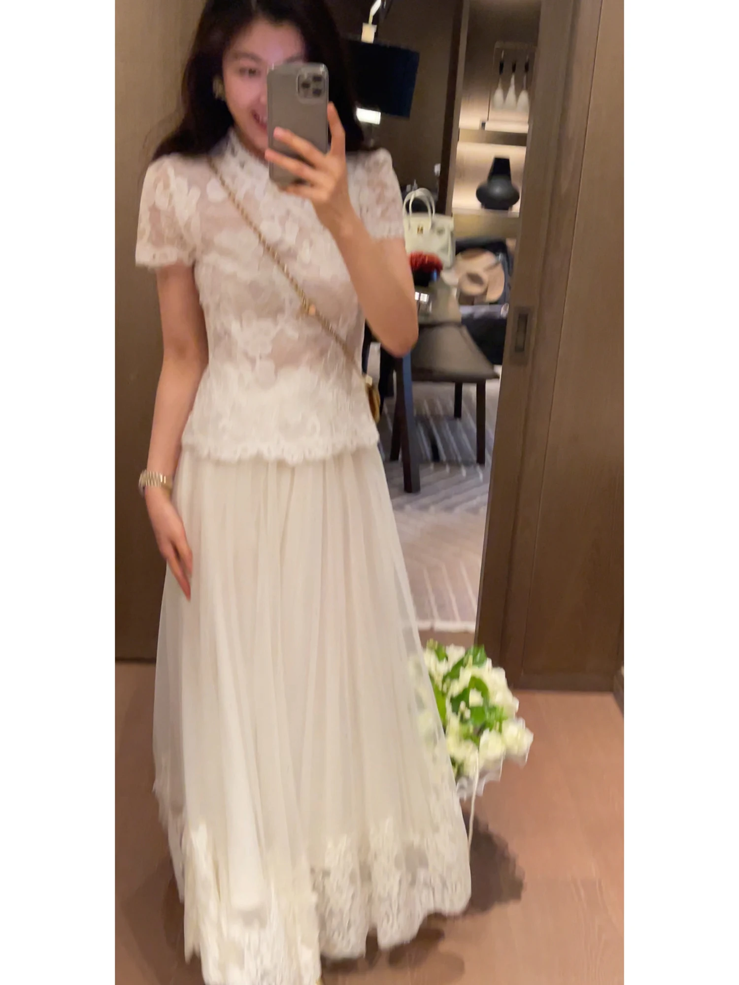 Elegant High Waist Embroidered Net Half Skirt for Women Spring New Style Slimming Gentle Wind Long Skirt Ladies Fashion
Elegant High Waist Embroidered Net Half Skirt for Women Spring New Style Slimming Gentle Wind Long Skirt Ladies Fashion