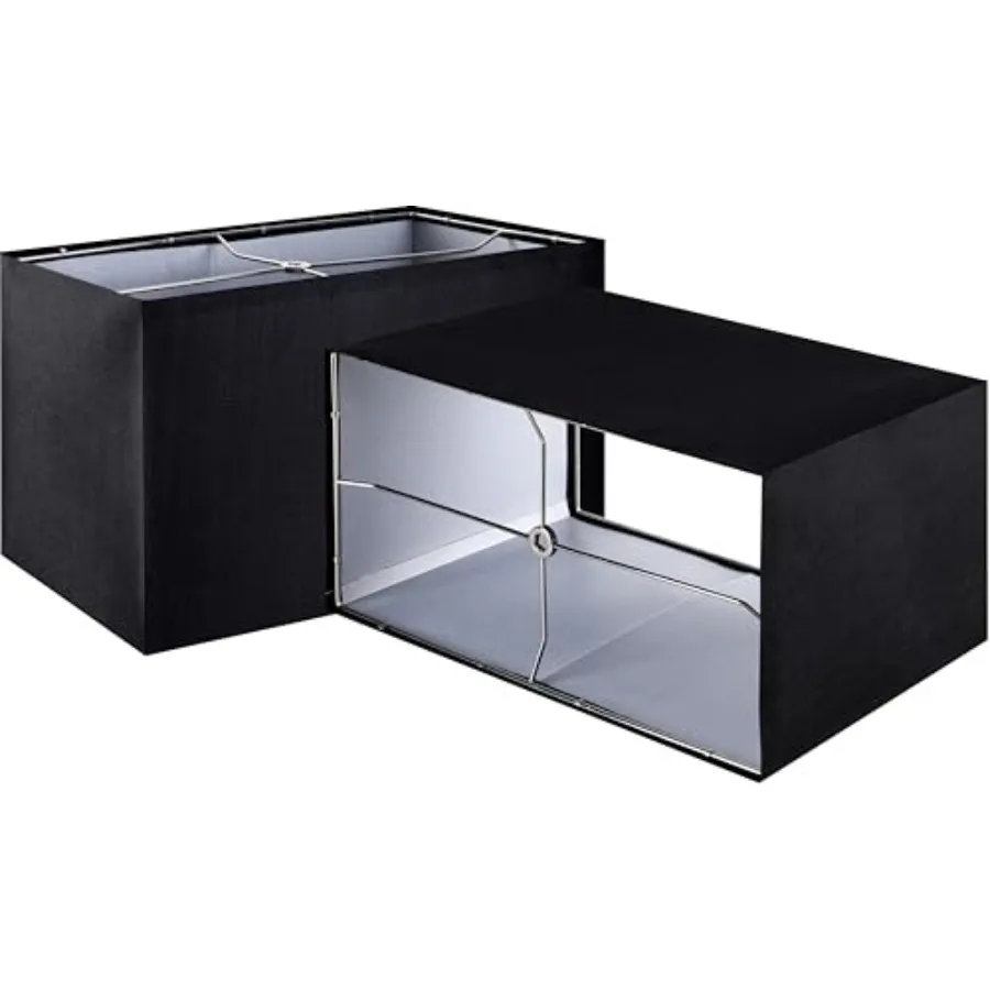 GOSO 16" Large Rectangular Lamp Shades Set of 2, W 8"× L 16" ×H 10" Spider Fitter E26 Base Rectangle Lamp Shade for Floor Lamps
GOSO 16" Large Rectangular Lamp Shades Set of 2, W 8"× L 16" ×H 10" Spider Fitter E26 Base Rectangle Lamp Shade for Floor Lamps