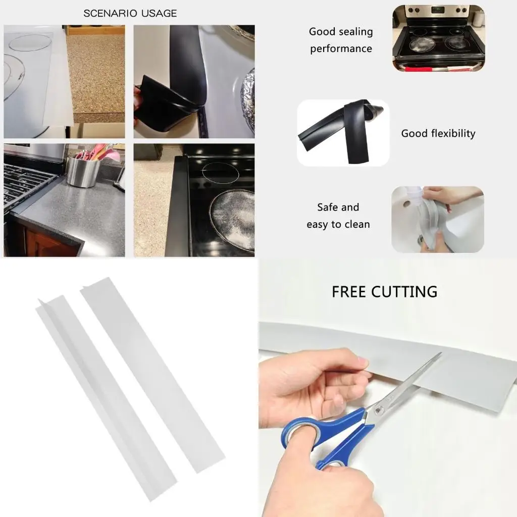 2Pcs Kitchen Stove Counter Gaps Covers Heat Resistant Pad Slit Cleaning Pad high quality
2Pcs Kitchen Stove Counter Gaps Covers Heat Resistant Pad Slit Cleaning Pad high quality