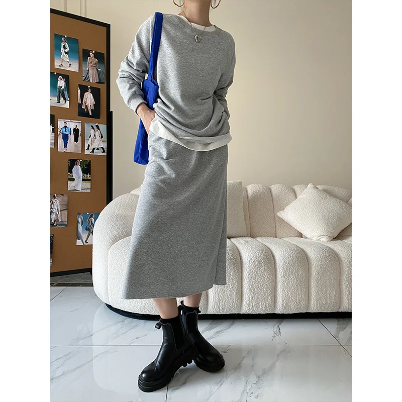 2 Pieces Set Loungewear Women Casual Loose Sweater Dress Suit Fashion Ladies Suit 2024 Autumn Winter Korean Style Pijamas Suit
2 Pieces Set Loungewear Women Casual Loose Sweater Dress Suit Fashion Ladies Suit 2024 Autumn Winter Korean Style Pijamas Suit