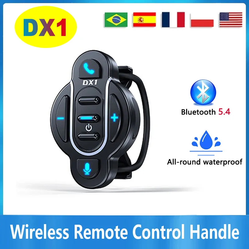 DX1 Wireless Remote Control Handle For Motorcycle/Bicycle/Electric Bike BT5.4 IP65 Waterproof High Compatibility Fast Charging
DX1 Wireless Remote Control Handle For Motorcycle/Bicycle/Electric Bike BT5.4 IP65 Waterproof High Compatibility Fast Charging