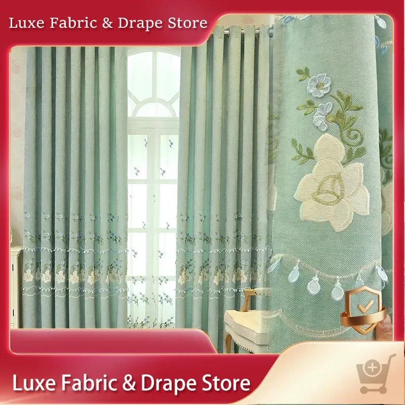 Curtains for Living Dining Room Bedroom Chenille Embossed Simple Embroidered Curtains Finished Custom High Shading
Curtains for Living Dining Room Bedroom Chenille Embossed Simple Embroidered Curtains Finished Custom High Shading