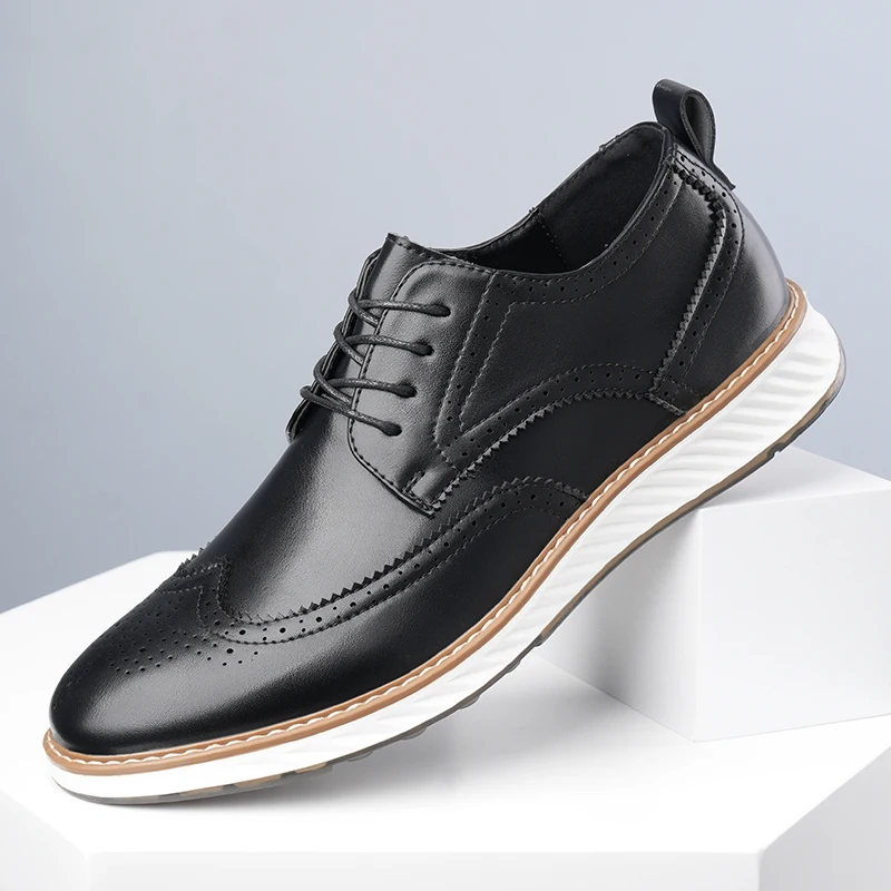 Brock carved leather shoes business trip Derby shoes 2026 spring men's leisure business shoes office men's shoes plus size 46
Brock carved leather shoes business trip Derby shoes 2026 spring men's leisure business shoes office men's shoes plus size 46