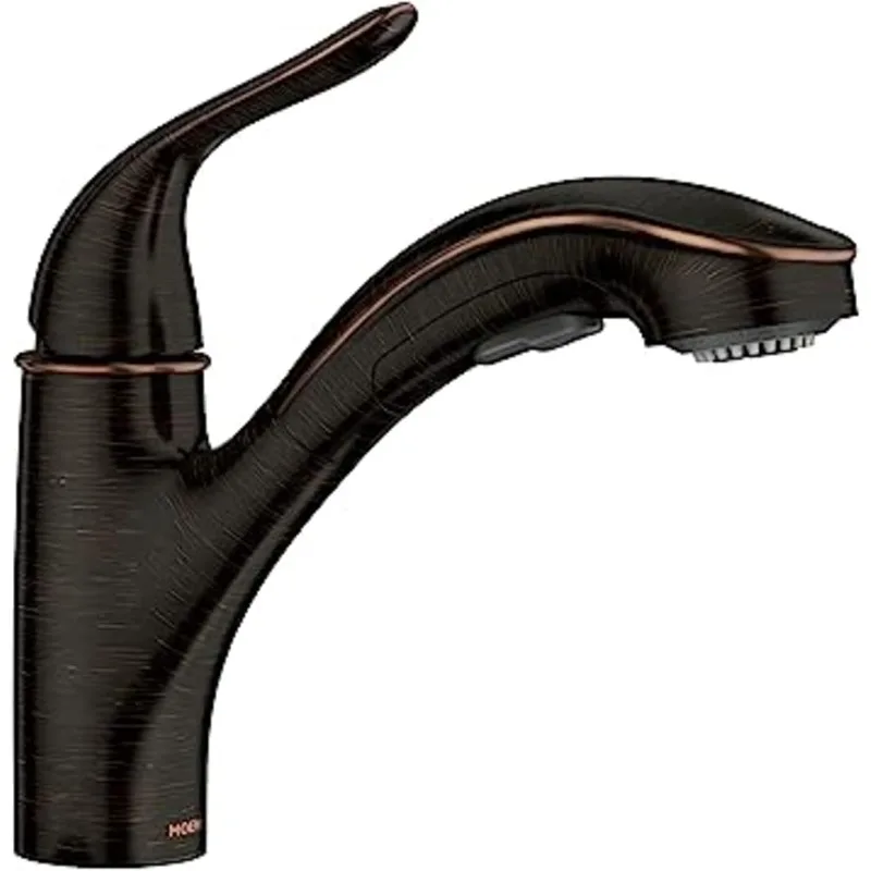 Brecklyn Mediterranean Bronze Single-Handle Pull-Out Sprayer Kitchen Sink Faucet with Power Clean,
Brecklyn Mediterranean Bronze Single-Handle Pull-Out Sprayer Kitchen Sink Faucet with Power Clean,