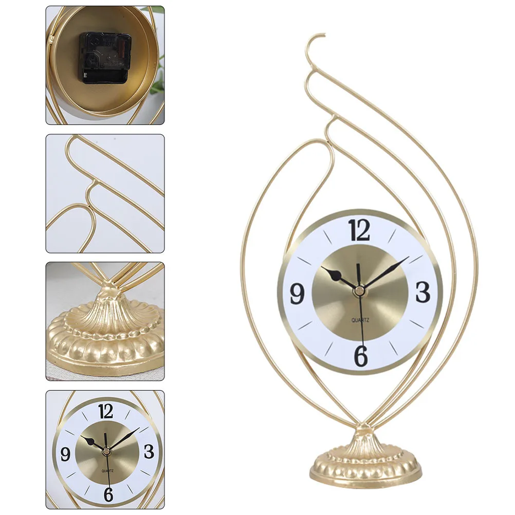 Retro Golden Metal Desktop Clock Silent Home Decorative Timepiece For Office Bedroom Coffee Shop European Style Table Clock Iron
Retro Golden Metal Desktop Clock Silent Home Decorative Timepiece For Office Bedroom Coffee Shop European Style Table Clock Iron