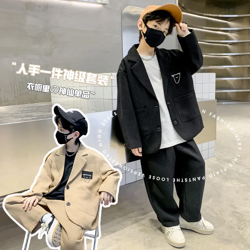 Boys' Suit set, Junior Hostess Suit, two-piece Suit For Spring And Autumn, Children's Wedding outfit, Piano Performance Outfit
Boys' Suit set, Junior Hostess Suit, two-piece Suit For Spring And Autumn, Children's Wedding outfit, Piano Performance Outfit