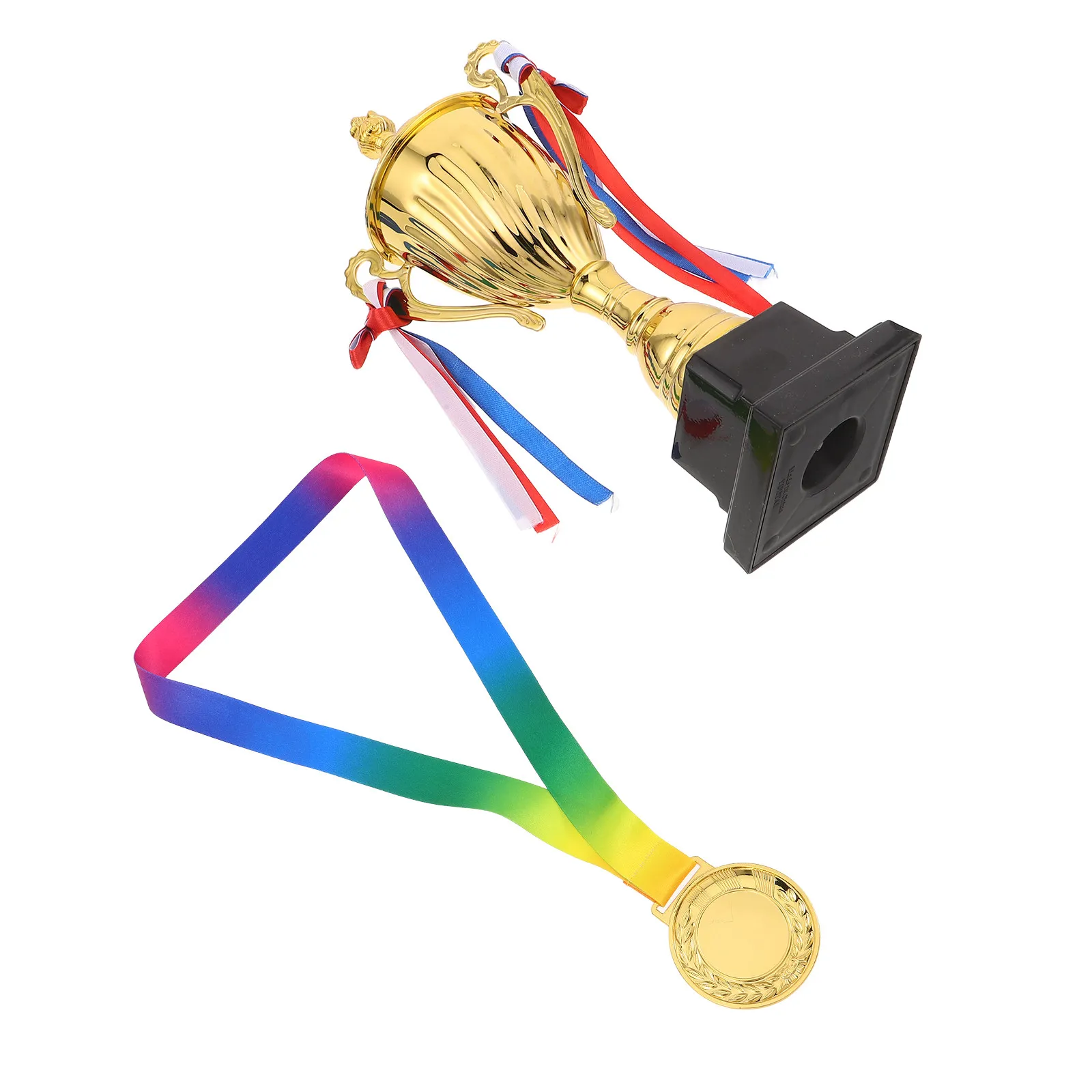 1Set Gold Sports Trophy Cup and Medal Set 11.4 Inch Championship Award for Athletic Competition School Club Corporate Tournament
1Set Gold Sports Trophy Cup and Medal Set 11.4 Inch Championship Award for Athletic Competition School Club Corporate Tournament