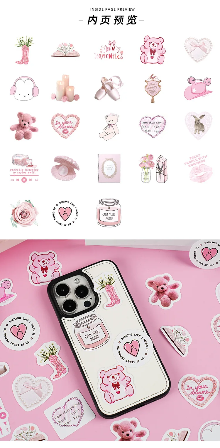 Self Adhesive Stickers Pink Retro Cute Cartoon for Journal Diary Notebook Decoration Envelope Sealing Multicolor Premium Paper
Self Adhesive Stickers Pink Retro Cute Cartoon for Journal Diary Notebook Decoration Envelope Sealing Multicolor Premium Paper